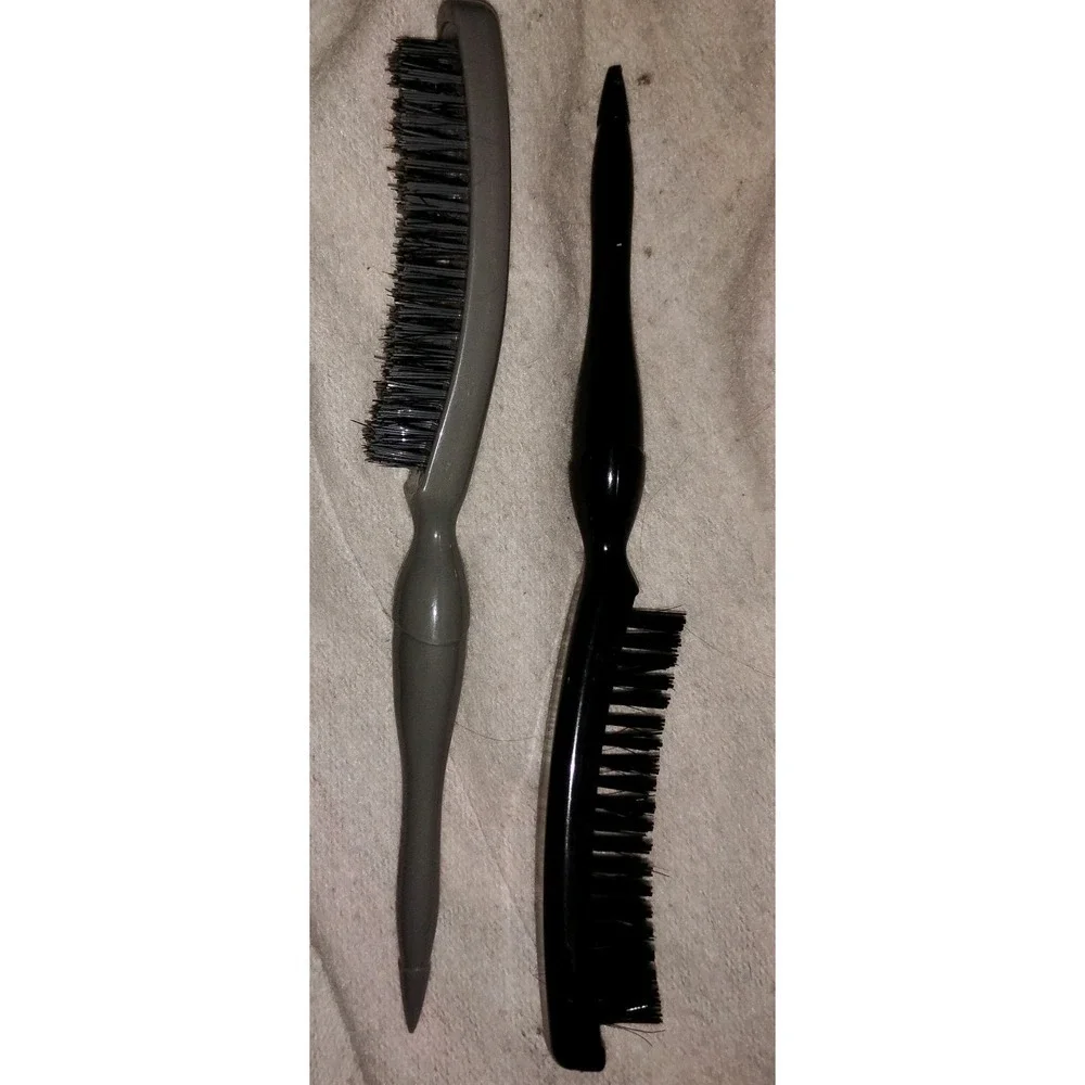 2 Goody Mosaic Edge Control Brushes Hair‎ Section Smoothing Tail Pick Narrow Amp